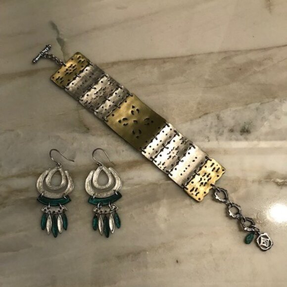 Silpada Artifact Bracelet and Earrings Set - Picture 2 of 4